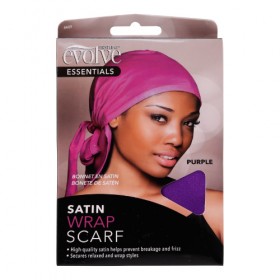 Evolve Satin Wrap Scarf #4409 Purple
